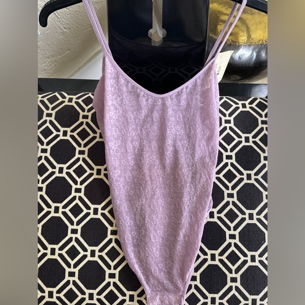 NWT DIOR Vintage “ D I O R” All Over Lace Bodysuit